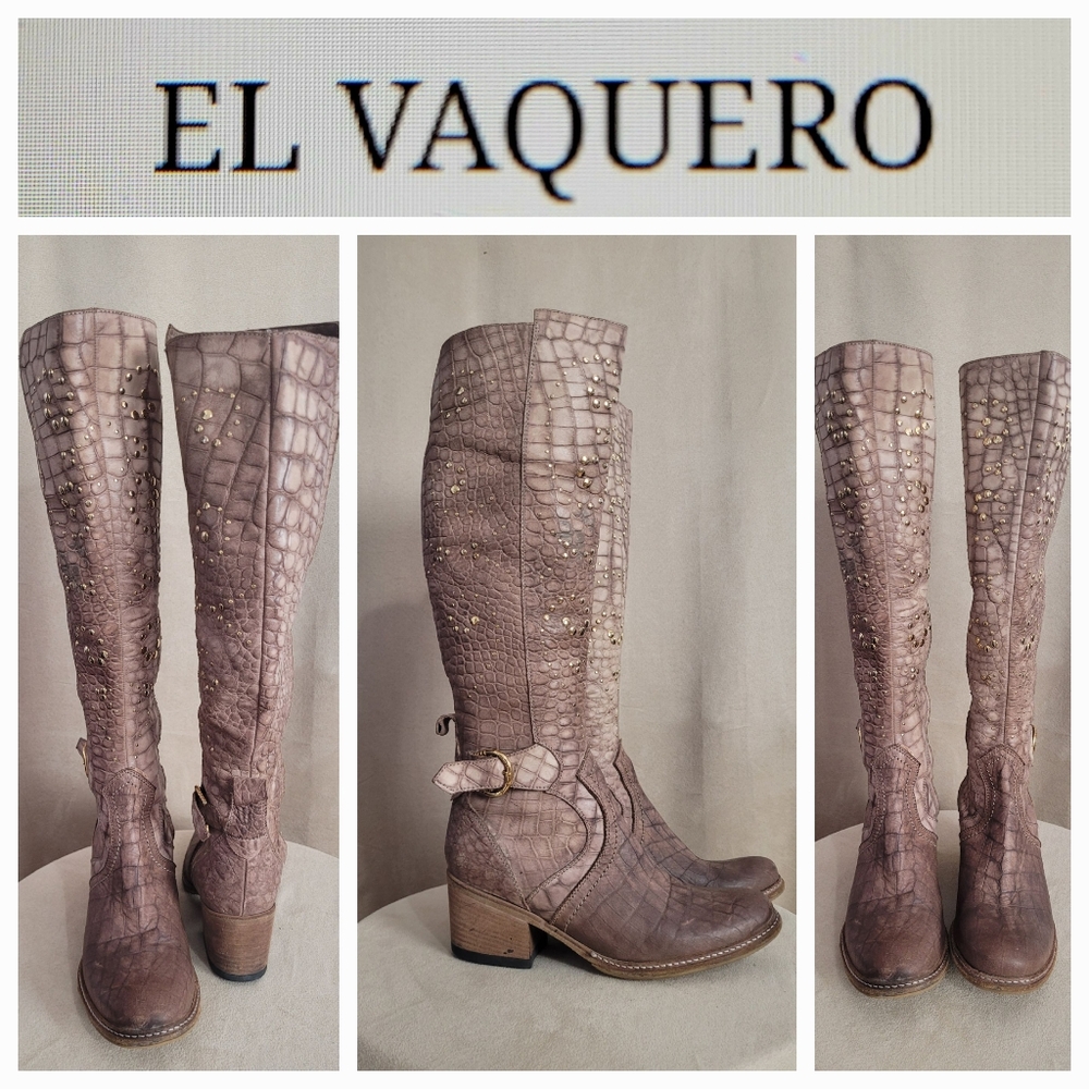 LEATHER boots Italian  / 39